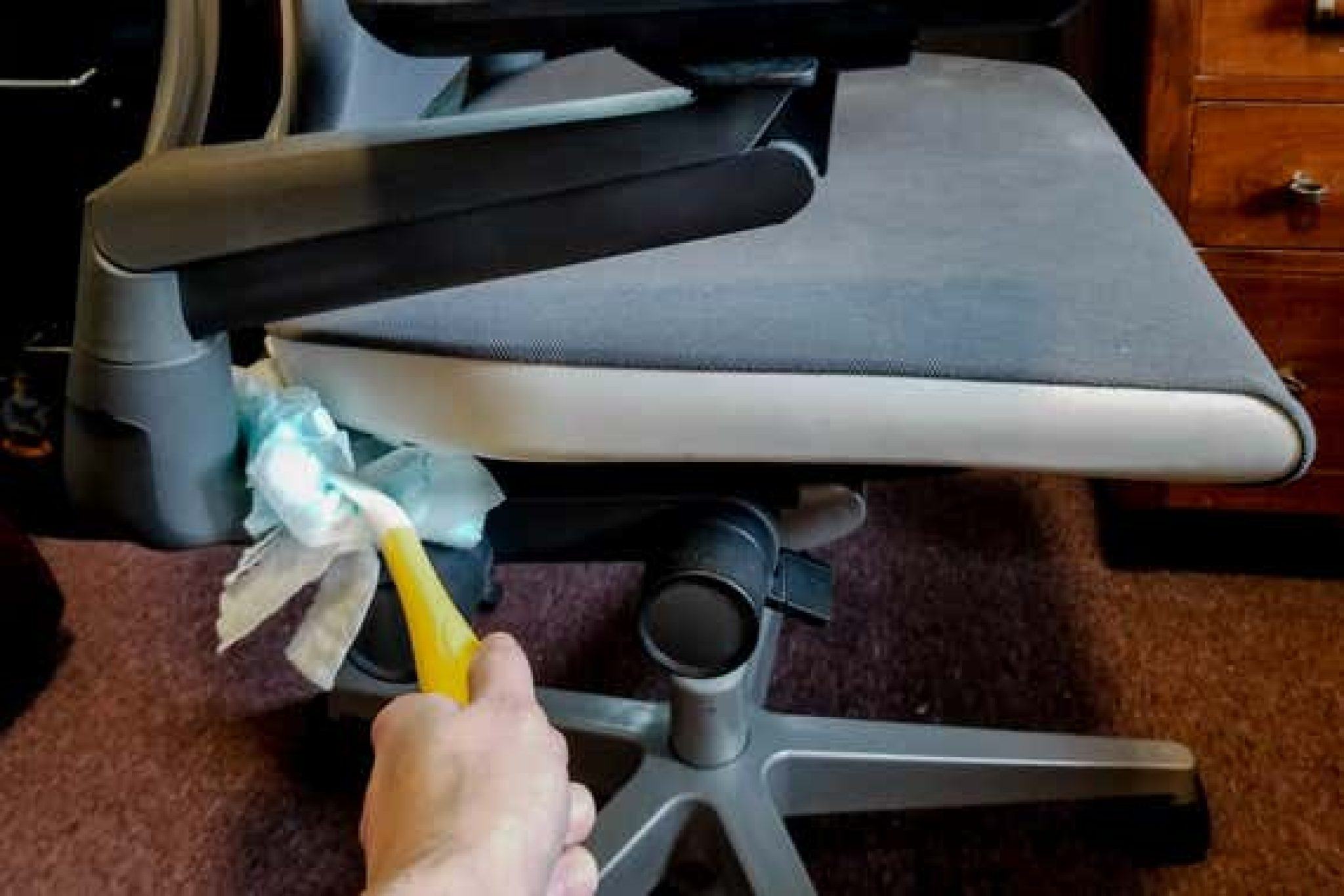 How to clean desk chair fabric