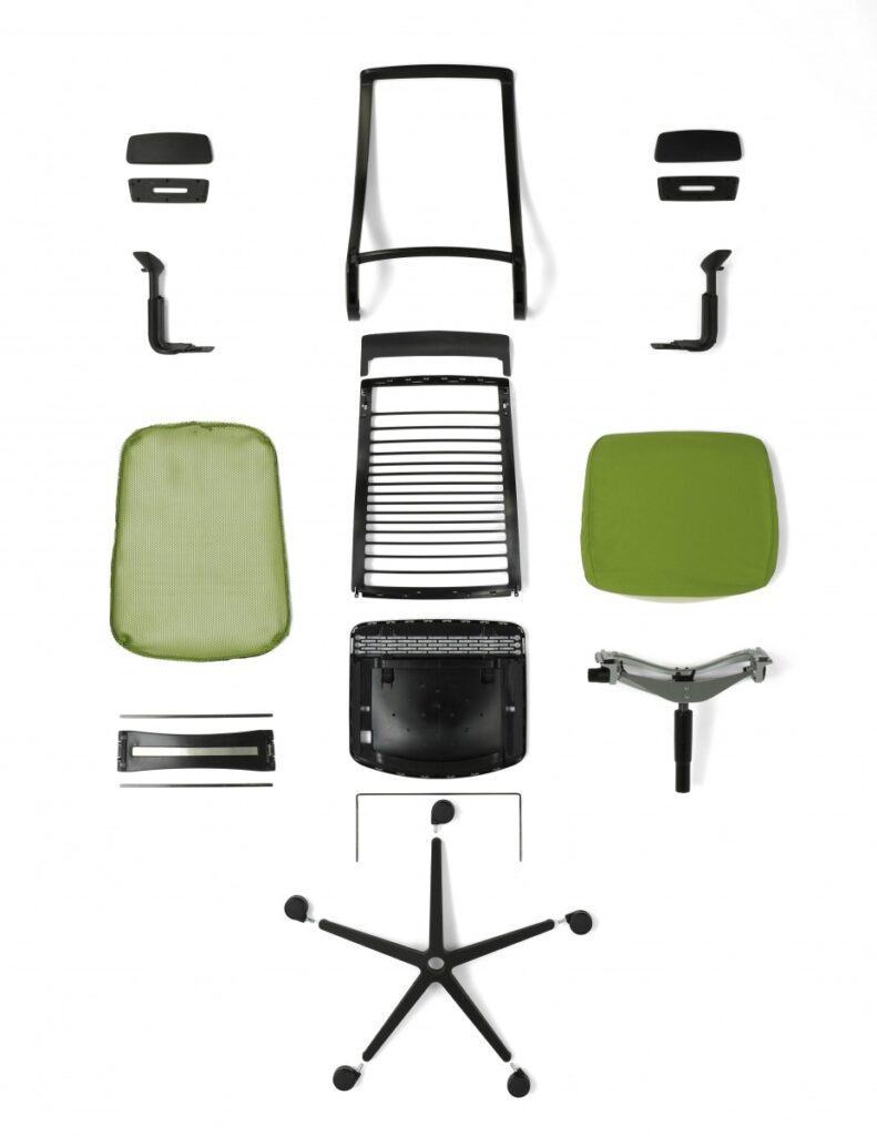 how to disassemble office chair