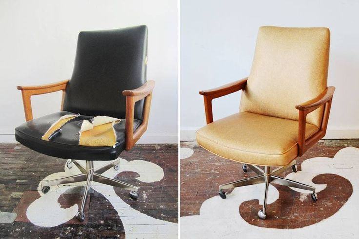 how to reupholster an office chair