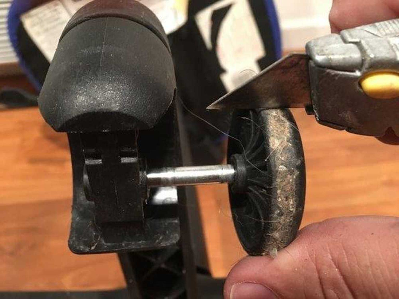 How to clean desk chair wheels