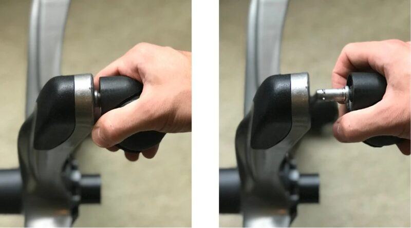 how to remove wheels from office chair