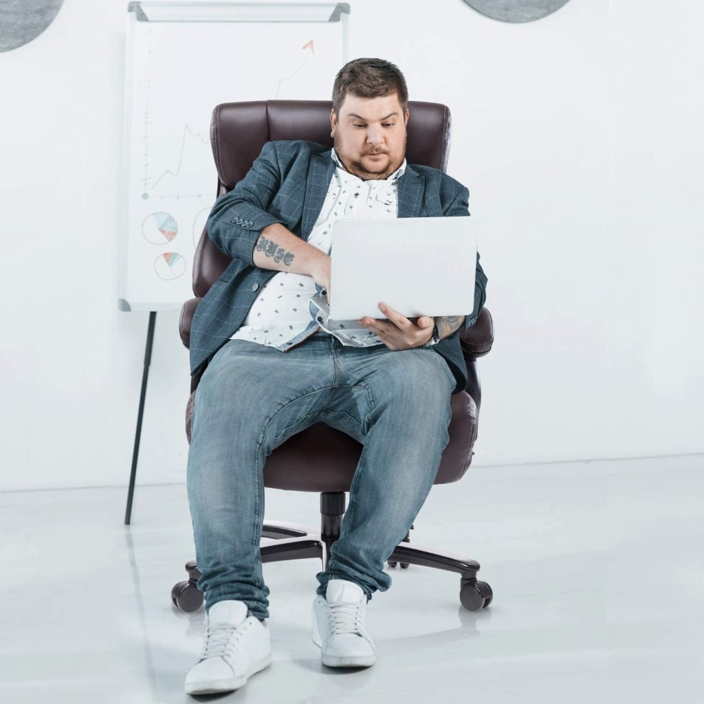 Computer chair for heavy person
