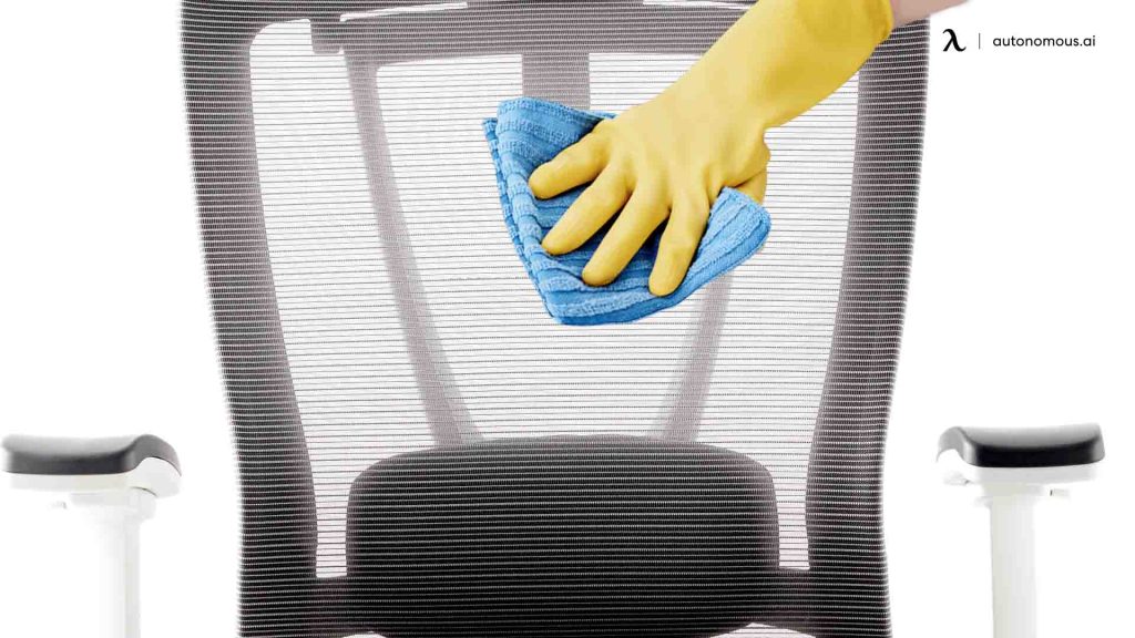 how to clean mesh office chair