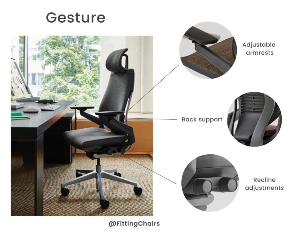 Comparison Steelcase Leap V2 vs Gesture