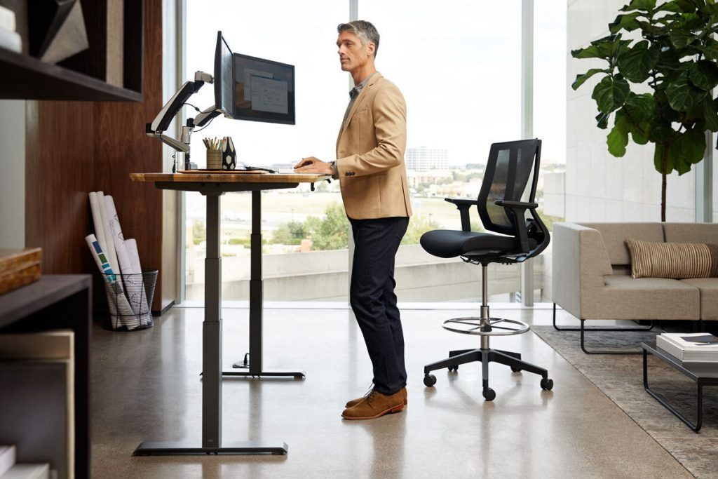 ergonomic sit stand desk