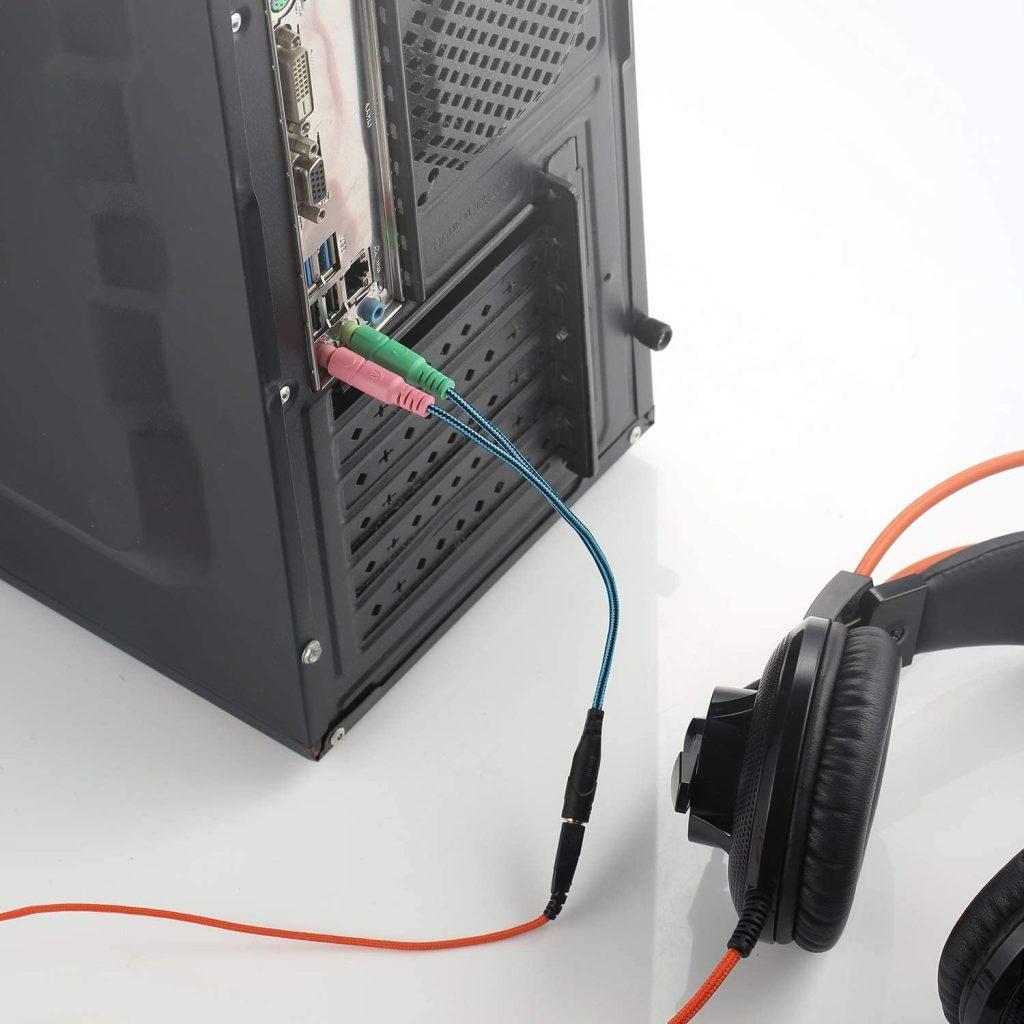 how to connect a headset to PC