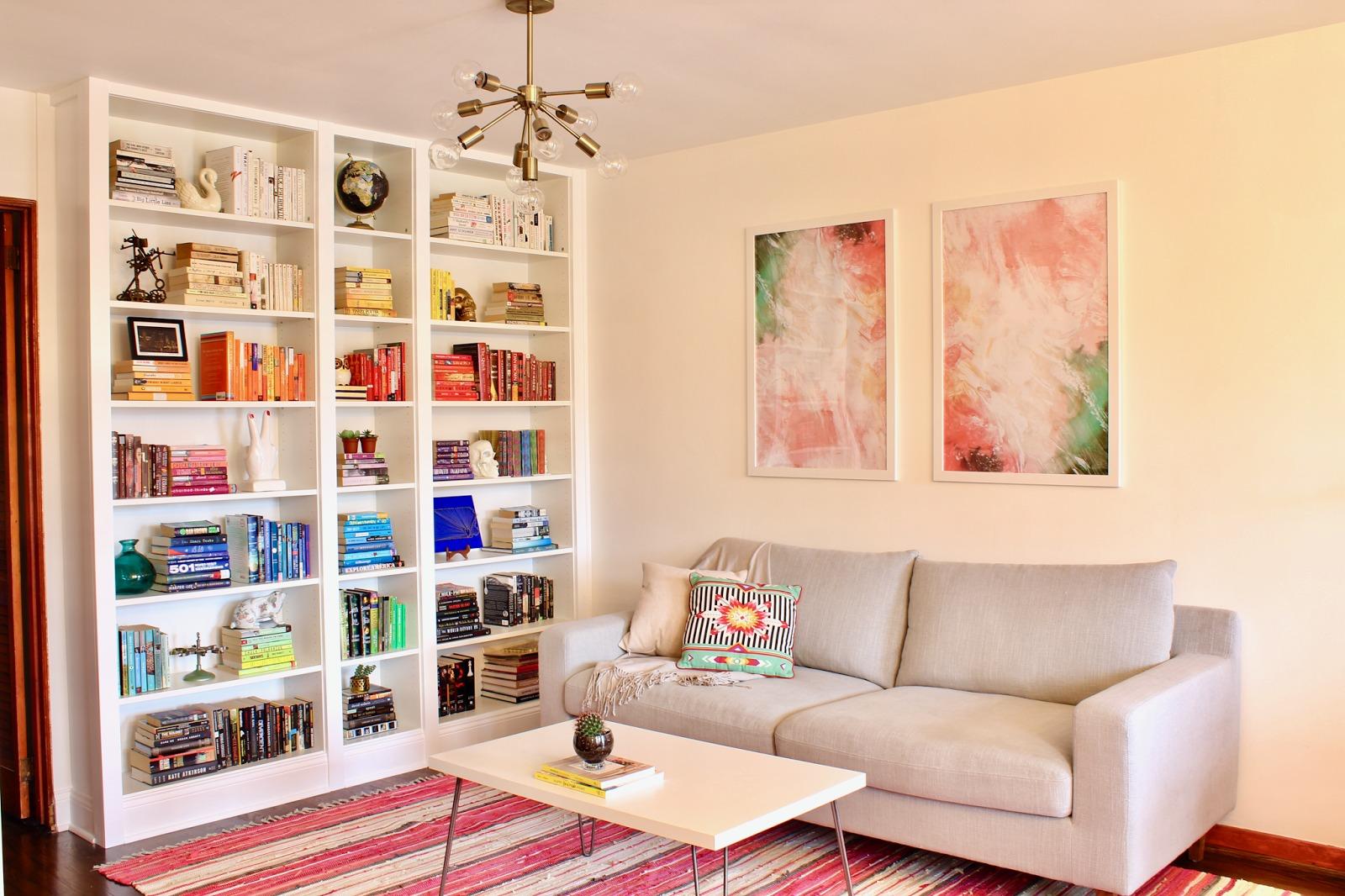 how to anchor a bookshelf to a wall