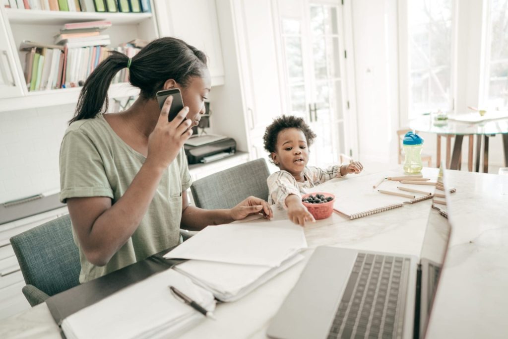 how to work from home with a newborn