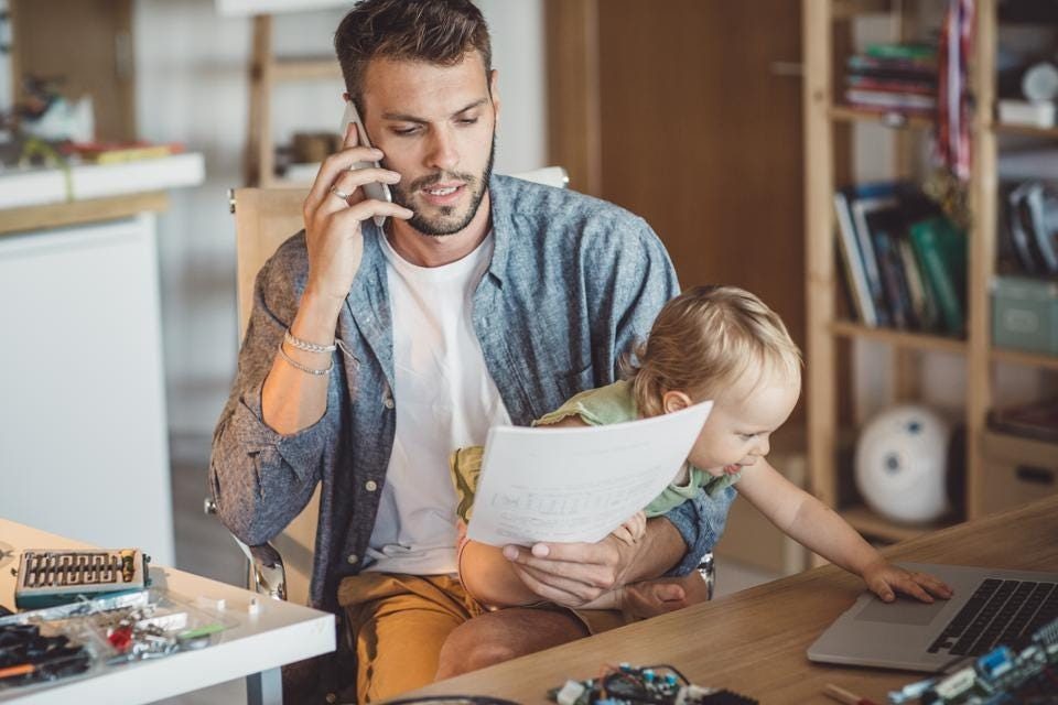 how to work from home with a newborn