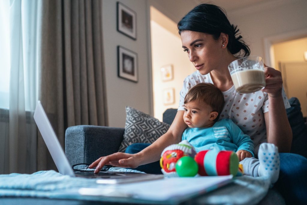 how to work from home with an infant