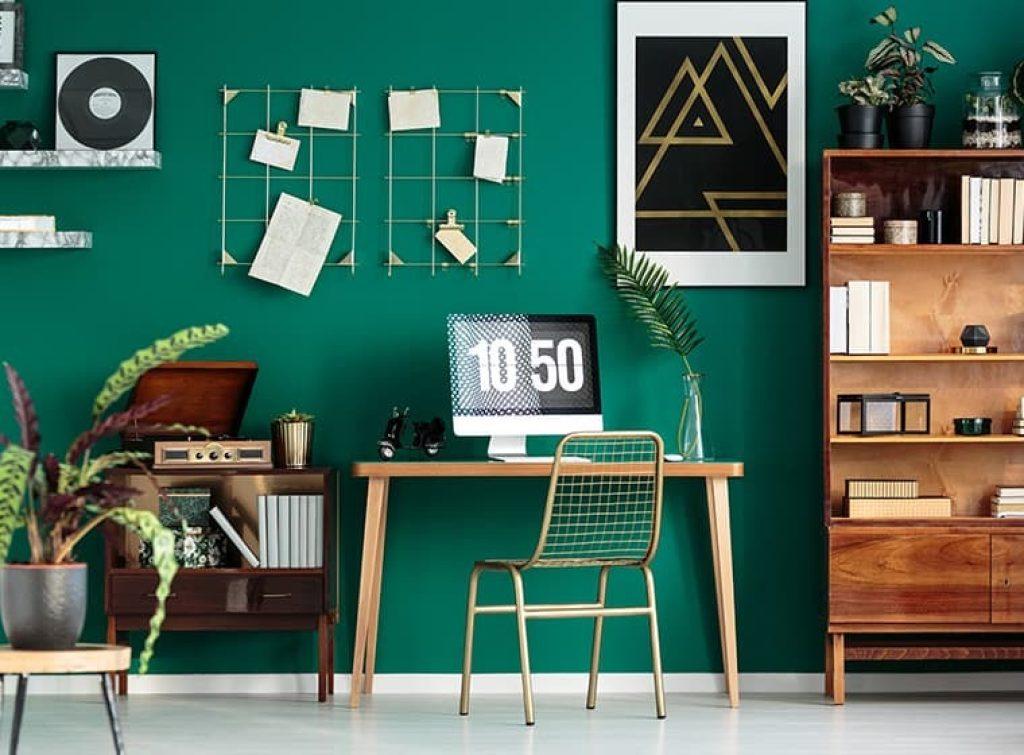 best wall color for home office productivity