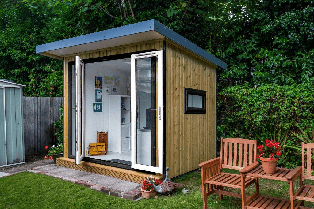 office in a shed