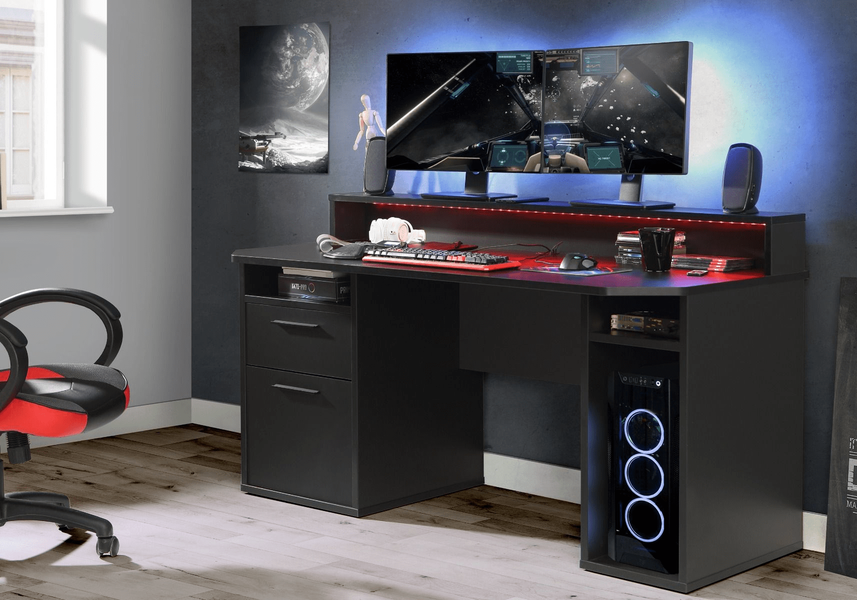 best desk size for gaming