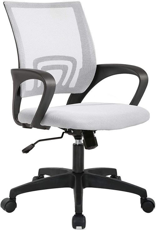 Costway Mesh Office Chair Mid Back with Lumbar Support