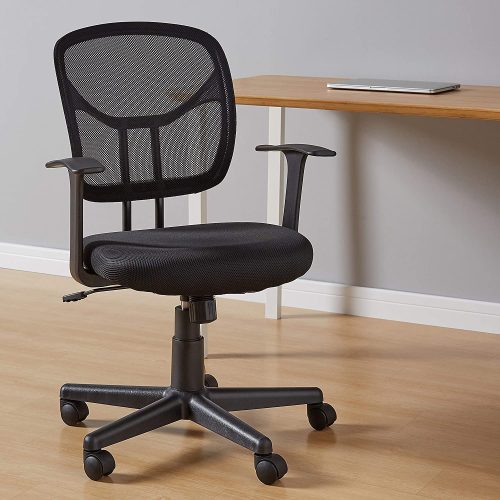 Amazon Basics Mid-Back Black Mesh Chair